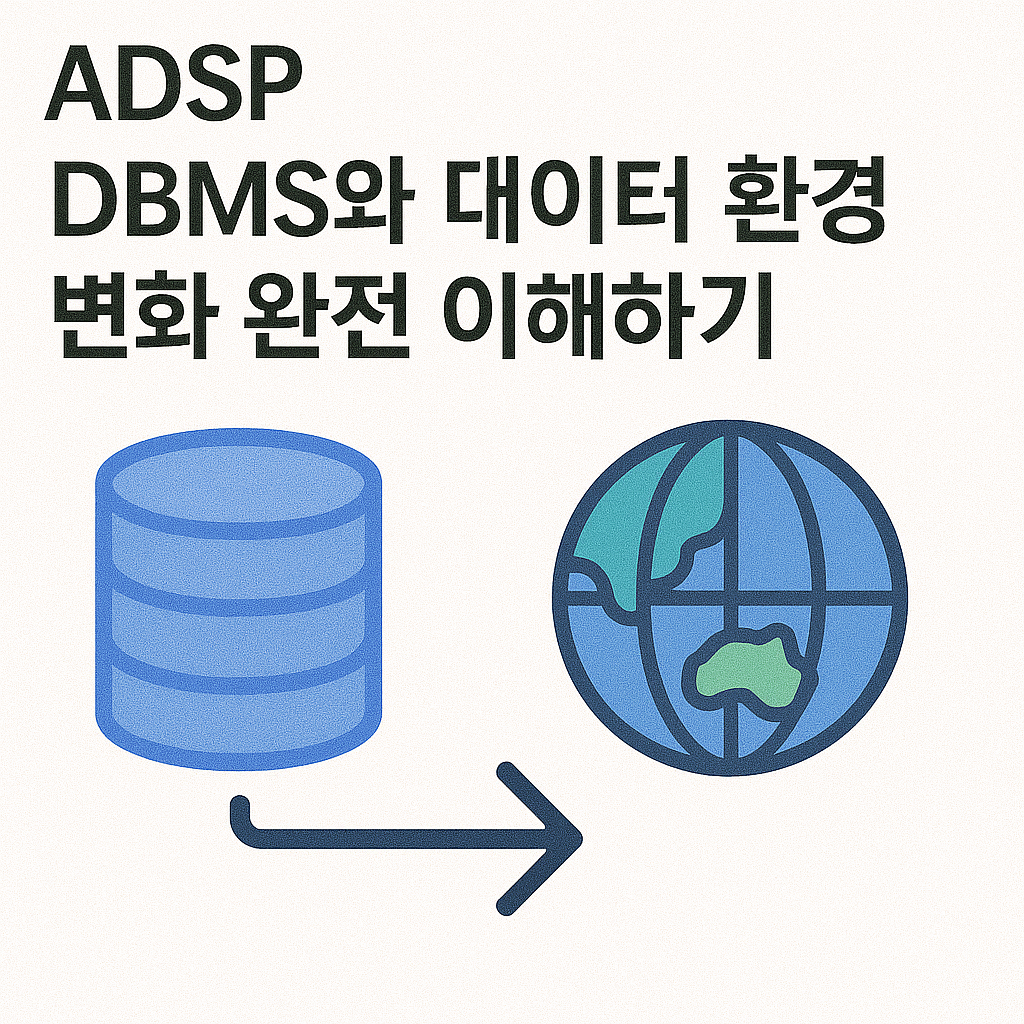 [ADsP – 데이터 이해] DBMS와 데이터 환경 변화 완전 이해하기